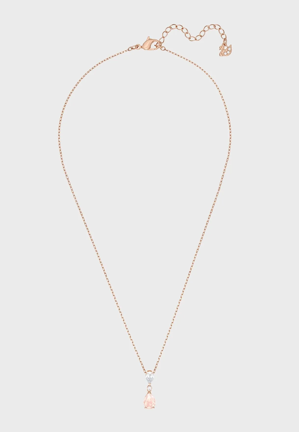 Swarovski VINTAGE PENDANT Necklace, Pink, Rose Gold Tone -5457621