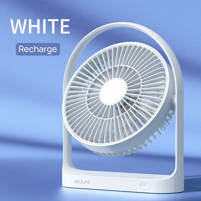 Ventilateur sans-fil rotatif 270° et rechargeable mini-USB 4000m AH JISULIFE