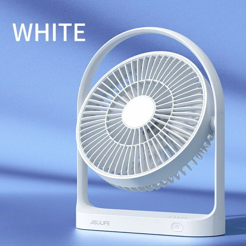 Ventilateur sans-fil rotatif 270° et rechargeable mini-USB 4000m AH JISULIFE