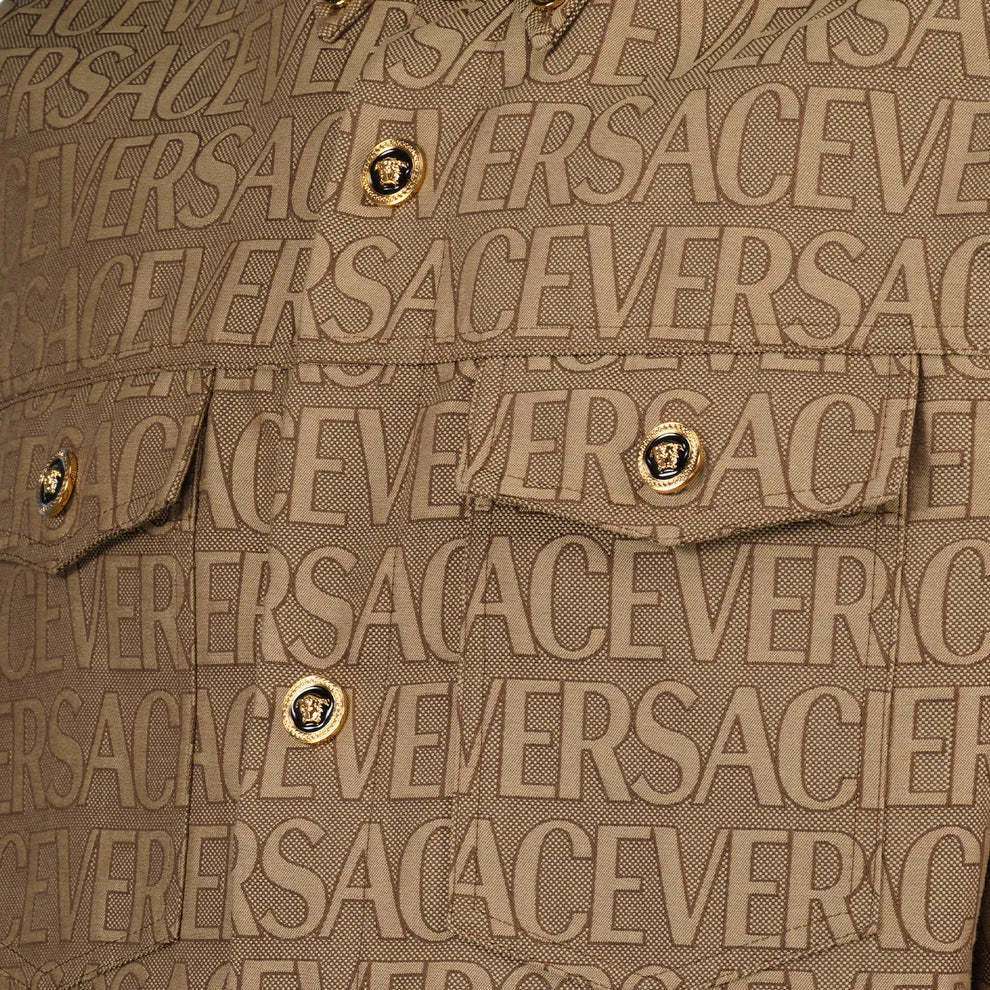 VERSACE  |Unisex Logo Luxury Shirts