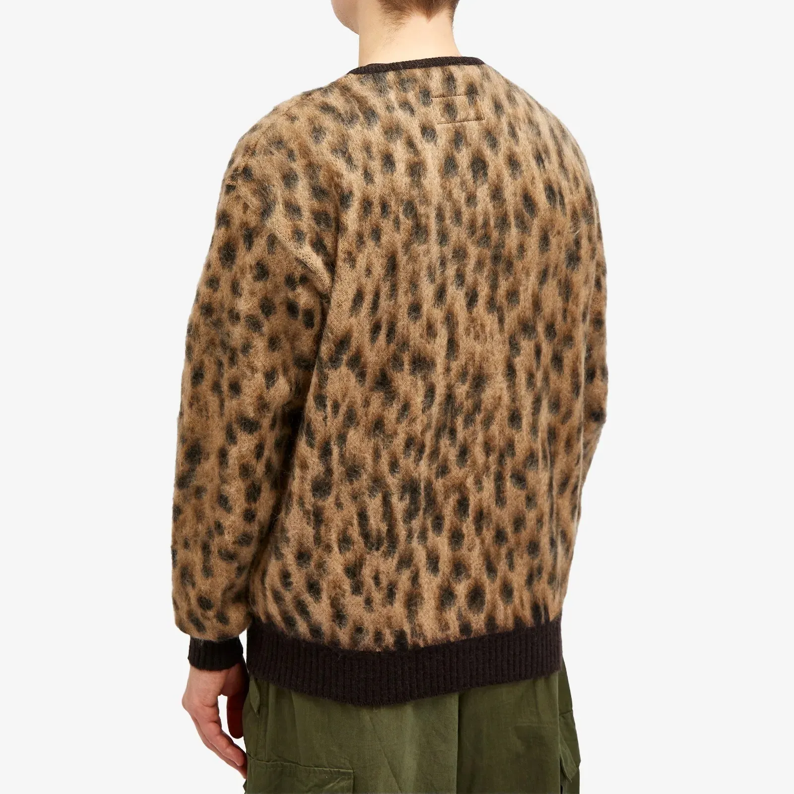 WACKO MARIA  |Leopard Patterns Unisex Wool Nylon Logo Cardigans