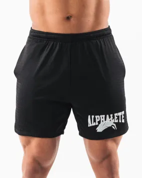 Wolf Head Mesh Short 6 - Black