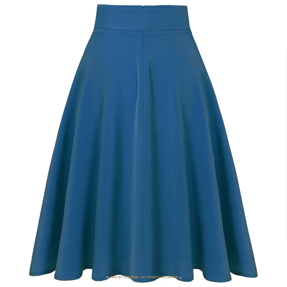 Women Chiffon Skirt Long High Waist