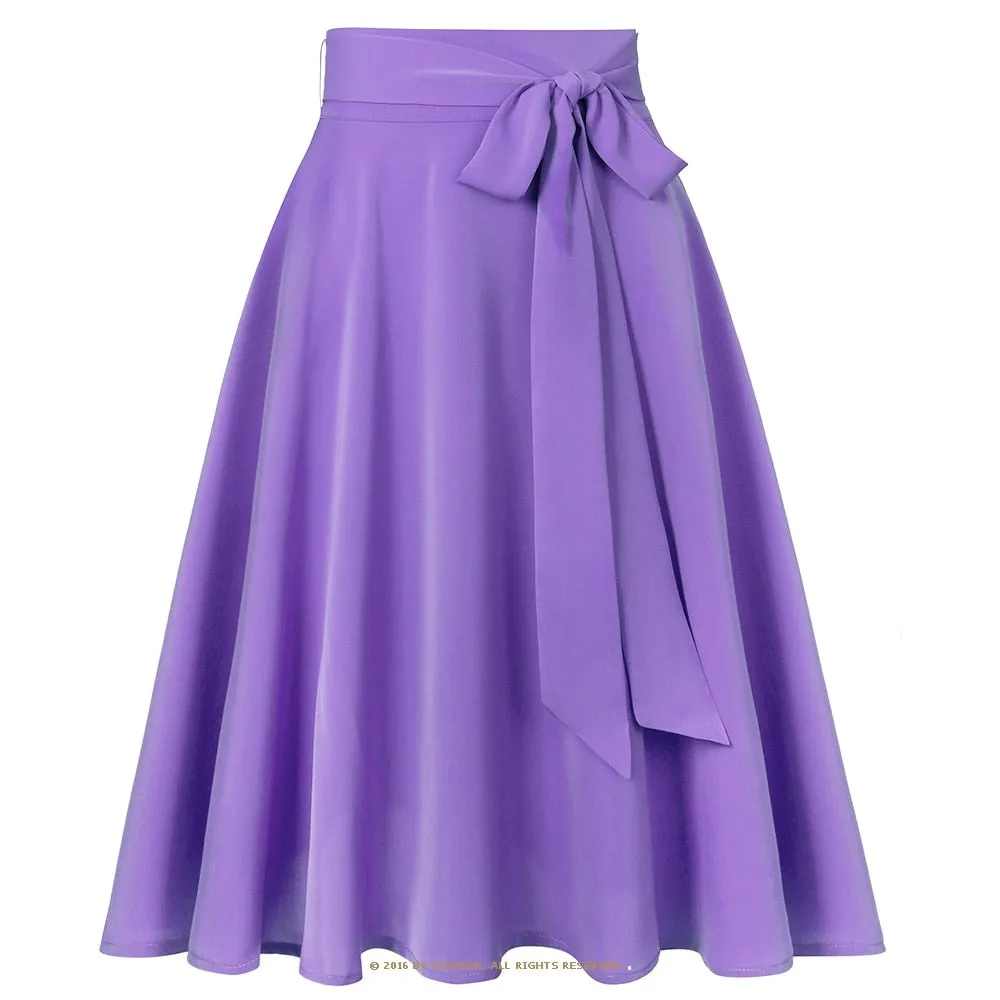 Women Chiffon Skirt Long High Waist