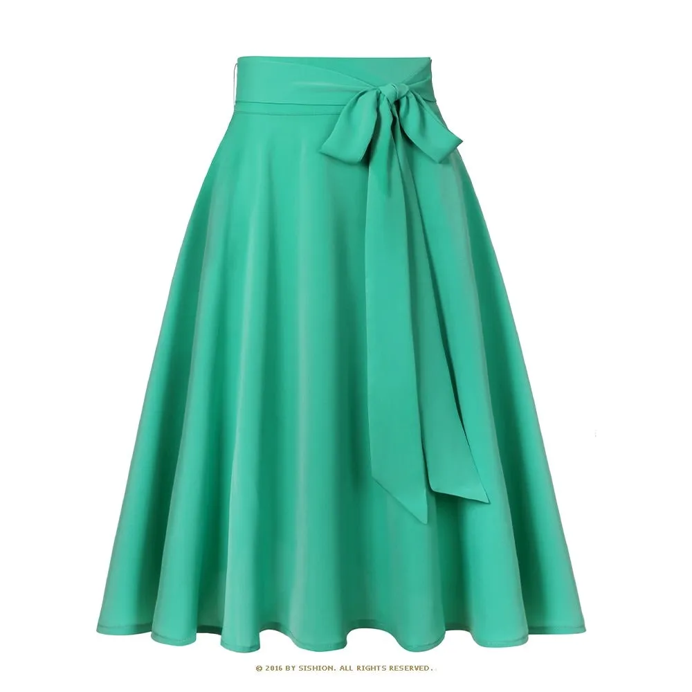 Women Chiffon Skirt Long High Waist